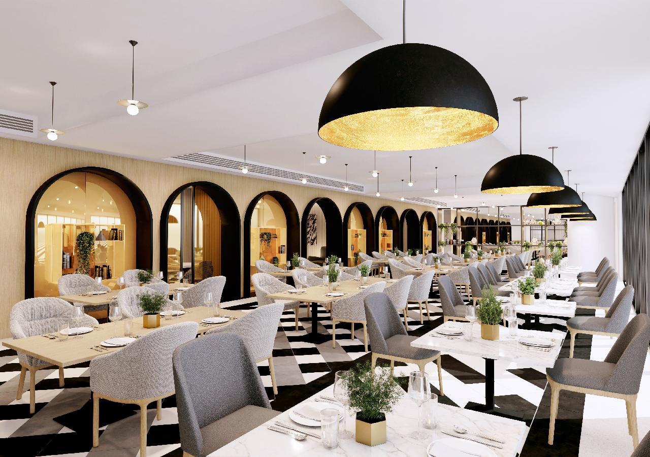Aparthotel Millennium Atria Business Bay Dubái Exterior foto Restaurant interior